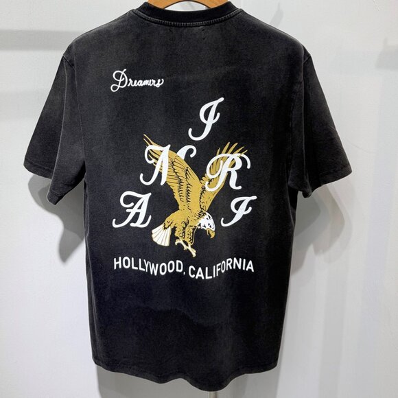 Amiri Crystal Eagle Black Tee (Mens) - Picture 2 of 6